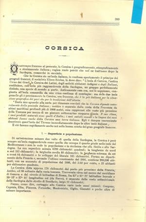 Bild des Verkufers fr Corsica. zum Verkauf von Libreria Piani