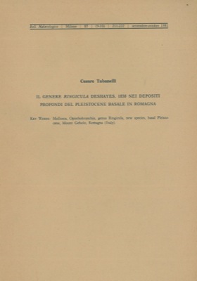 Il genere Ringicula deshayes, 1838 nei depositi profondi del Pleistocene basale in Romagna.