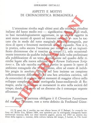 Seller image for Aspetti e motivi di cronachistica romagnola. for sale by Libreria Piani