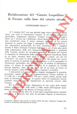 Rielaborazione del  catasto leopoldino  di Firenze sulla base del catasto attuale.