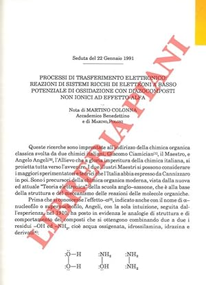 Processi di trasferimento elettronico: reazioni di sistemi ricchi di elettrodi a basso potenziale...