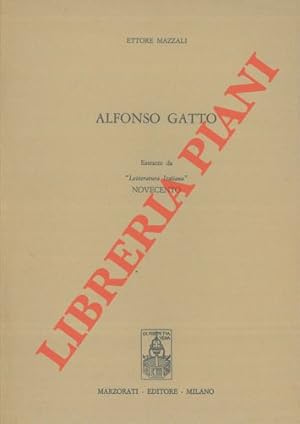 Bild des Verkufers fr Alfonso Gatto. zum Verkauf von Libreria Piani