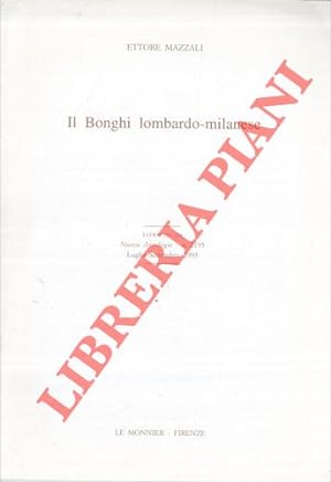 Bild des Verkufers fr Il Bonghi lombardo - milanese. zum Verkauf von Libreria Piani