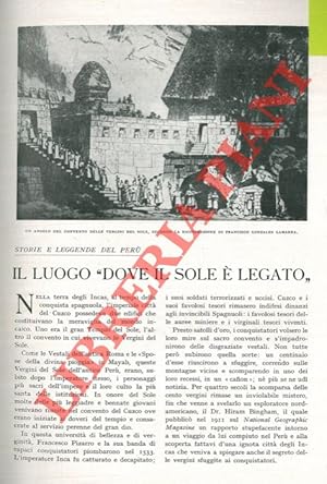 Il luogo  Äúdove il sole  ® legato Äù . Storie e leggende del Per  .