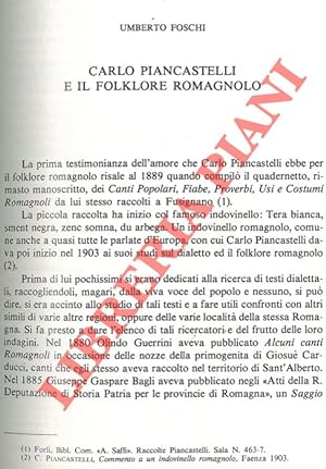 Carlo Piancastelli e il folklore romagnolo.