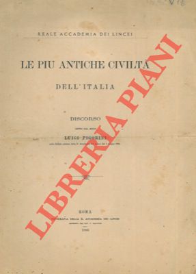 Bild des Verkufers fr Le pi antiche civilt dell'Italia. zum Verkauf von Libreria Piani