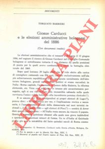 Giosuè Carducci e le elezioni amministrative bolognesi del 1886.