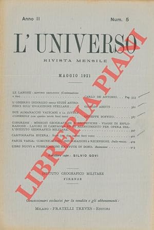 Bild des Verkufers fr L'odierno indirizzo degli studi astrofisici sull'evoluzione stellare all'Osservatorio di Monte Wilson in California. zum Verkauf von Libreria Piani