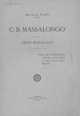 C. B. Massalongo. Cenni biografici.