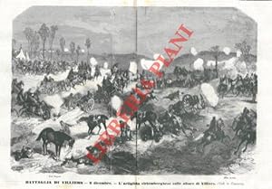 Battaglia di Villiers. 2 dicembre. L'artiglieria virtemberghese sulle alture di Villiers.