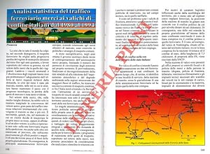 Bild des Verkufers fr Analisi statistica del traffico ferroviario merci ai valichi di confine italiani dal 1985 al 1994. zum Verkauf von Libreria Piani