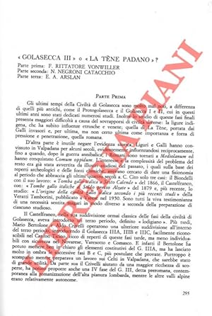  Golasecca III  o  La Tène Padano    .