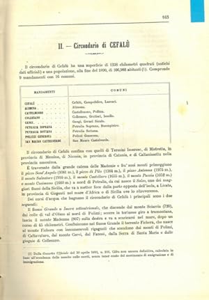 Bild des Verkufers fr Circondario di Cefal. Circondario di Corleone. Circondario di Termini Imerese. zum Verkauf von Libreria Piani