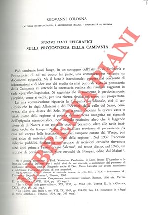 Nuovi dati epigrafici sulla protostoria della Campania.
