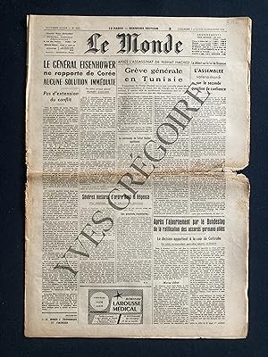 LE MONDE-N°2447-DIMANCHE 7 ET LUNDI 8 DECEMBRE 1952