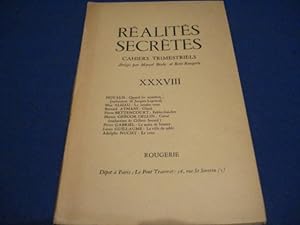 Seller image for R�alit�s Secr�tes. Cahiers Trimestriels. XXXVIII for sale by Emmanuelle Morin
