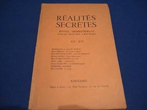 Immagine del venditore per R�alit�s Secr�tes. Revue Trimestrielle. XV - XVI venduto da Emmanuelle Morin