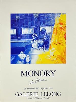 Monory. La voleuse. Galerie Lelong 1987/88. [Plakat, Offsetdruck / poster offset print].