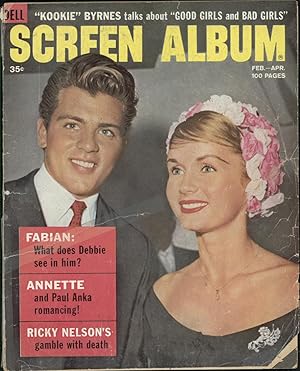 Imagen del vendedor de Screen Album Magazine: No. 90 (February-April 1960): Fabian, Debbie Reynolds, Annette Funicello, Paul Anka, Ricky Nelson, Edd Kookie Byrnes, and Many More a la venta por Katsumi-san Co.