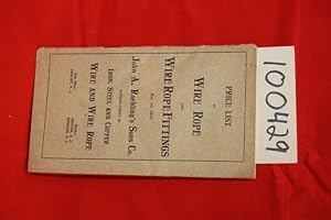 Seller image for Roebling Price List of Wire Rope and Wire Rope Fittings May 1st, 1910 for sale by Princeton Antiques Bookshop