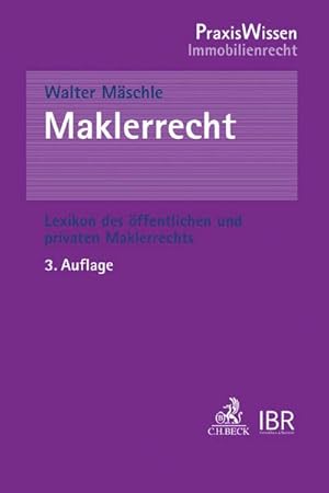 Seller image for Maklerrecht for sale by Rheinberg-Buch Andreas Meier eK