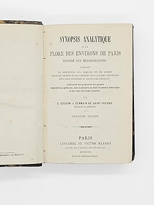 Bild des Verkufers fr Synopsis analytique de la Flore des environs de Paris destin aux herborisations. zum Verkauf von CLAVREUIL