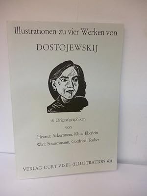 Bild des Verkufers fr Illustrationen zu vier Werken von Dostojewskij Mappe mit 16 Originalgraphiken zum Verkauf von Allguer Online Antiquariat