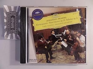 Bild des Verkufers fr Brahms: Klavierquartett Op.25 / Balladen Op.10 [Audio-CD]. zum Verkauf von Druckwaren Antiquariat