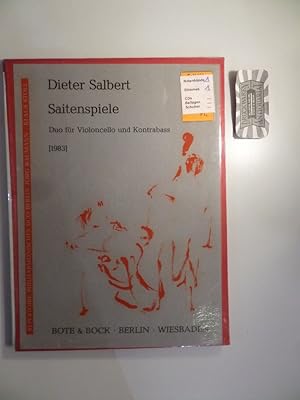 Bild des Verkufers fr Diester Salbert : Saitenspiele - Duo fr Violoncello und Kontrabass. zum Verkauf von Druckwaren Antiquariat