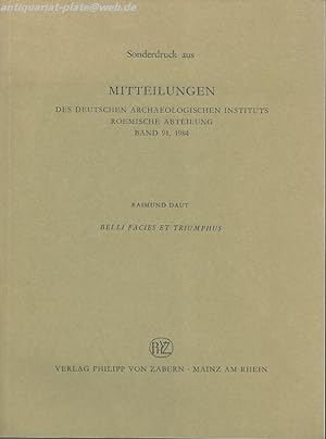 Sonderdruck aus Mitteilungen des deutschen Archäologischen Instituts Roemische Abteilung Band 91,...