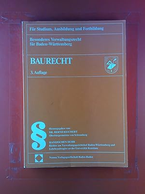 Seller image for BAURECHT. Fr Studium, Ausbildung und Fortbildung. Besonderes Verwaltungsrecht fr Baden-Wrttemberg for sale by biblion2