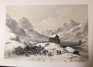 Susa Mont Cenis. Bivouac of French Troops