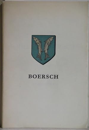 Bild des Verkufers fr Chronique de la ville de Boersch (d' origine gauloise) et de ses annexes St.-Leonard et Klingenthal. zum Verkauf von Antiquariat  Braun