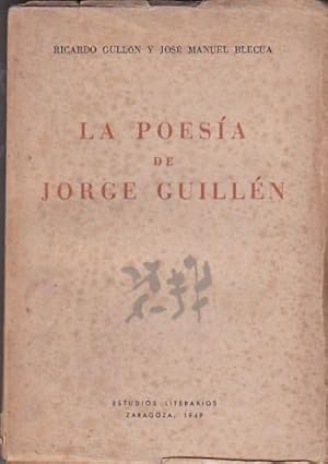 Bild des Verkufers fr La poesa de Jorge Guilln (dos ensayos) zum Verkauf von LIBRERA GULLIVER