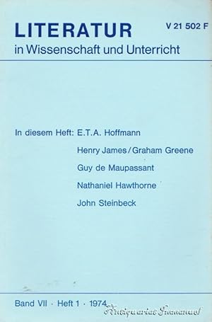 Bild des Verkufers fr Literatur in Wissenschaft und Unterricht. Band VII. Heft 1. 1974. zum Verkauf von Antiquariat Immanuel, Einzelhandel