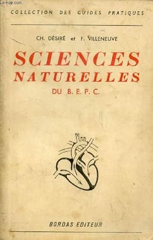 Bild des Verkufers fr SCIENCES NATURELLES DU BEPC zum Verkauf von Le-Livre