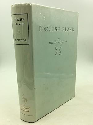 Image du vendeur pour ENGLISH BLAKE mis en vente par Kubik Fine Books Ltd., ABAA