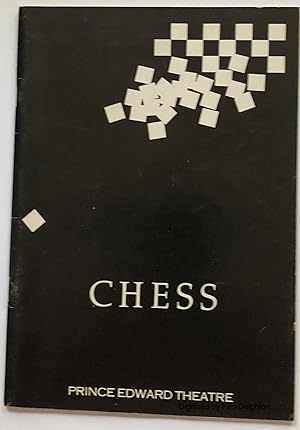 Seller image for Chess Programme First Performance At The Prince Edward Theatre Wednesday 14th May 1986 for sale by Deightons