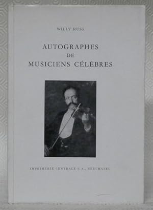 Image du vendeur pour Autographes de musiciens clbres. mis en vente par Bouquinerie du Varis