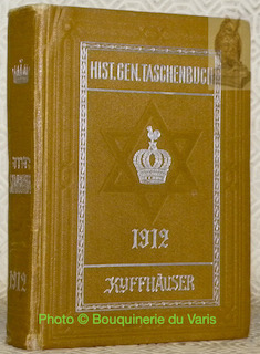 Bild des Verkufers fr Weimarer historisch-genealoges Taschenbuch des gesamten Adels jehudischen Ursprunges. 1912 Erster Jahrgang. zum Verkauf von Bouquinerie du Varis