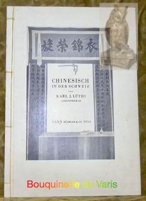 Immagine del venditore per Chinesisch in der Schweiz. Vortrag. venduto da Bouquinerie du Varis
