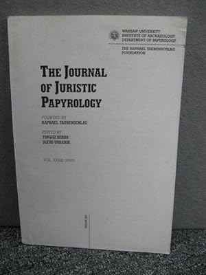 Bild des Verkufers fr The Journal of Juristic Papyrology, Vol. XXXIII (2003) zum Verkauf von PsychoBabel & Skoob Books