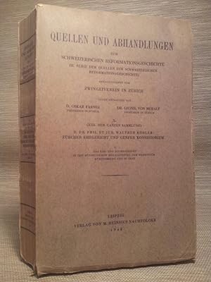 Zürcher Ehegericht und Genfer Konsistorium. [Bd.] II. Das Ehe- und Sittengericht in den süddeutsc...