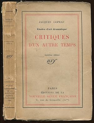 Image du vendeur pour Etudes d'art dramatique - Critiques d'un autre temps mis en vente par LibrairieLaLettre2