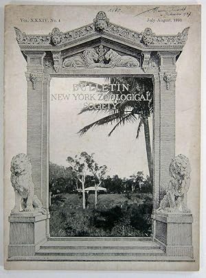 Bulletin New York Zoological Society. Vol. XXXIV, No. 4, July-August, 1931.