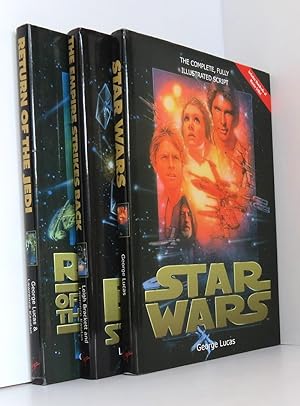 Bild des Verkufers fr Star Wars Complete Illustrated Scripts - Fine Set of 3 Volumes - Star Wars; Empire Strikes Back; Return of the Jedi zum Verkauf von Durdles Books (IOBA) (PBFA)