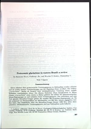Bild des Verkufers fr Proterozoic glaciations in eastern Brazil: a review. zum Verkauf von books4less (Versandantiquariat Petra Gros GmbH & Co. KG)
