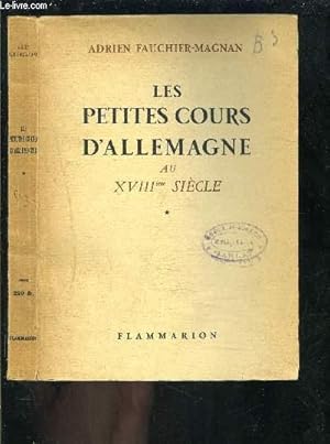 Seller image for LES PETITES COURS D ALLEMAGNE AU XVIIIe SIECLE for sale by Le-Livre