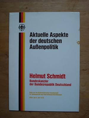 Bild des Verkufers fr Aktuelle Aspekte der deutschen Auenpolitik zum Verkauf von Antiquariat Birgit Gerl