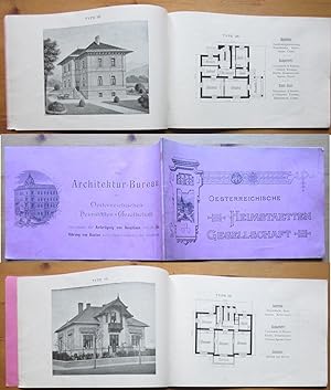 Katalog bzw. Werbeprospekt der Oesterreichischen Heimstätten-Gesellschaft. Bureau: Wien, 1. Golds...
